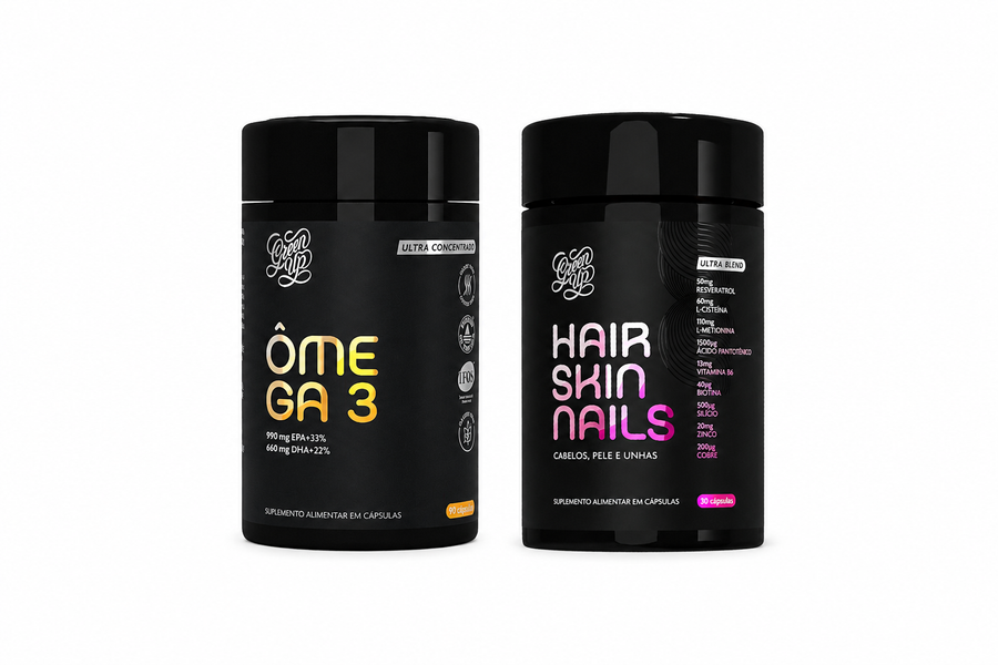 Hair, Skin & Nails + Ômega 3 - Ultra Concentrado
